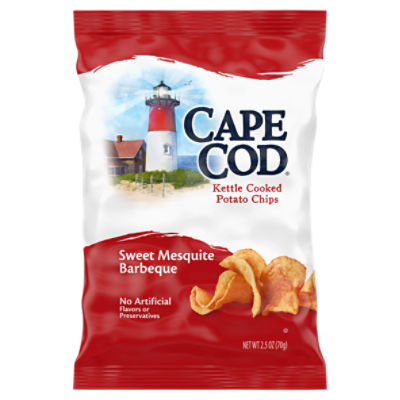 Cape Cod Sweet Mesquite Barbeque Kettle Cooked Potato Chips, 2.5 oz