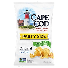 Cape Cod Potato Chips, Less Fat Original Kettle Chips, Party Size 14 Oz Party Size
