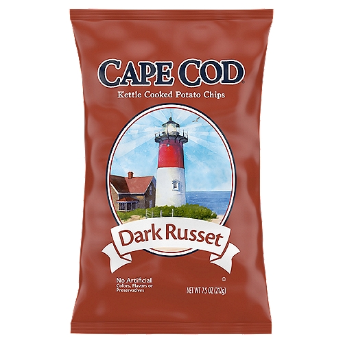 Cape Cod Dark Russet Kettle Cooked Potato Chips, 7.5 oz