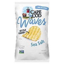 Cape Cod Waves Sea Salt Kettle Cooked Potato Chips, 7.5 oz