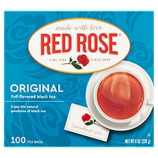 Red Rose Original Full Flavored Black Tea Bags, 100 count, 8 oz