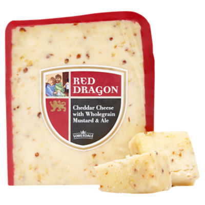 Red Dragon Mustard Seed and Ale Cheddar Cheese