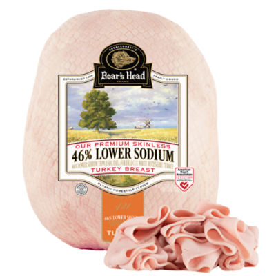 Boar's Head Our Premium Skinless 46% Lower Sodium Turkey Breast