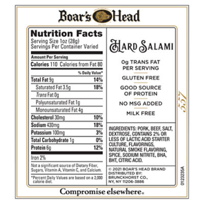 Boar's Head Hard Salami