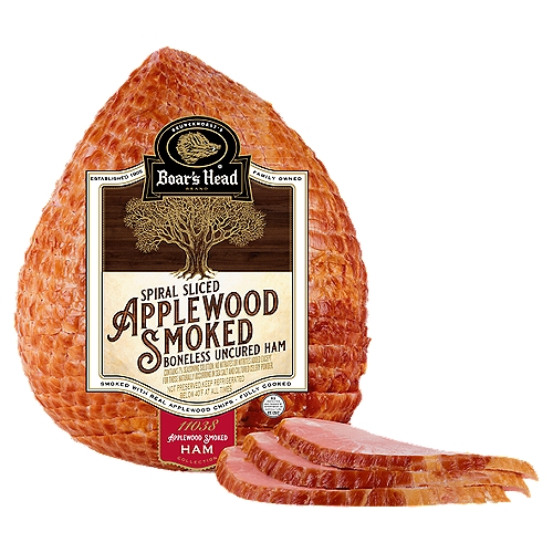 Boar's Head Spiral Sliced Applewood Smoked Uncured Ham