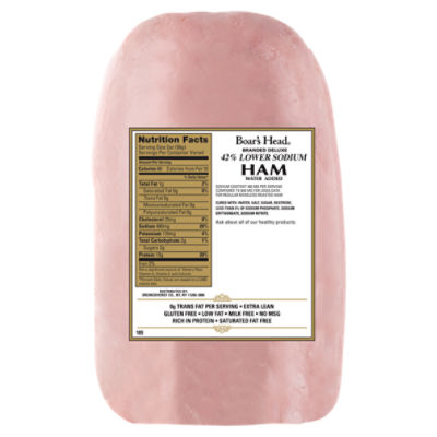 Boar's Head Branded Deluxe 42% Lower Sodium Ham