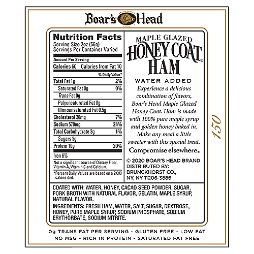 Boar S Head Maple Glazed Honey Coat Ham