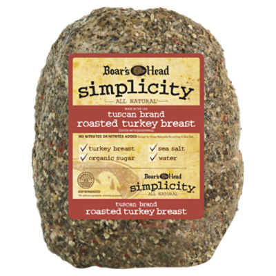 Boar's Head Simplicity All Natural Tuscan Brand Turkey Breast