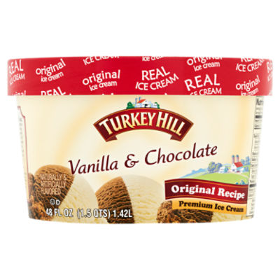 Turkey Hill Premium Ice Cream, Vanilla & Chocolate