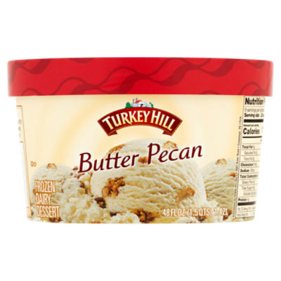 Turkey Hill Frozen Dairy Dessert, Butter Pecan