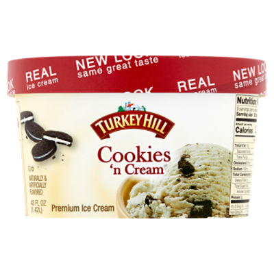 Turkey Hill Cookies 'n Cream, Premium Ice Cream