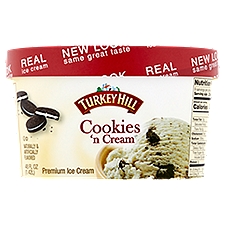 Turkey Hill Cookies 'n Cream, Premium Ice Cream, 1.42 Each