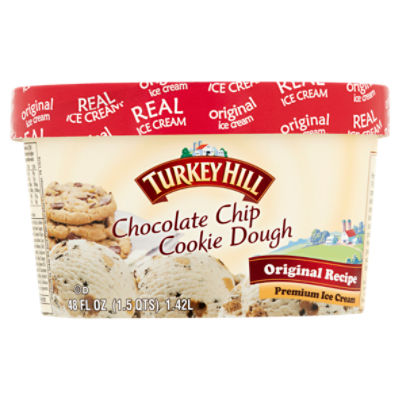 Turkey Hill Chocolate Chip Cookie Dough, Premium Ice Cream