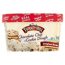 Turkey Hill Premium Ice Cream - Chocolate Chip Cookie Dough, 48 Fluid ounce