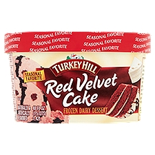 Turkey Hill Red Velvet Cake, Frozen Dairy Dessert, 48 Fluid ounce