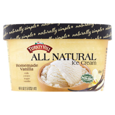 Turkey Hill All Natural Homemade Vanilla, Ice Cream