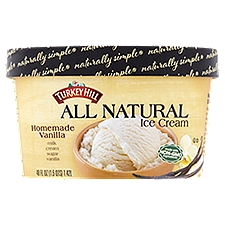 Turkey Hill All Natural Homemade Vanilla, Ice Cream, 48 Fluid ounce