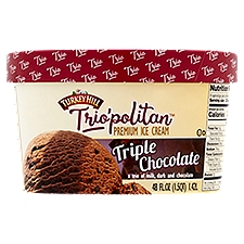 Turkey Hill Trio'politan Triple Chocolate, Premium Ice Cream, 1.42 Each