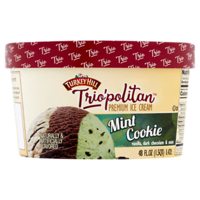 Turkey Hill Trio'politan Mint Cookie, Premium Ice Cream
