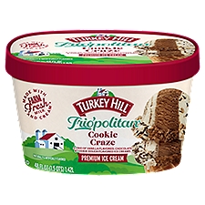 Turkey Hill Trio'politan Cookie Craze Premium, Ice Cream, 48 Fluid ounce