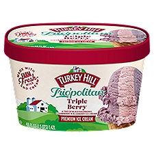Turkey Hill Trio'politan Triple Berry Premium, Ice Cream, 48 Fluid ounce