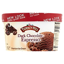 Turkey Hill Dark Chocolate Espresso, Premium Ice Cream, 48 Fluid ounce