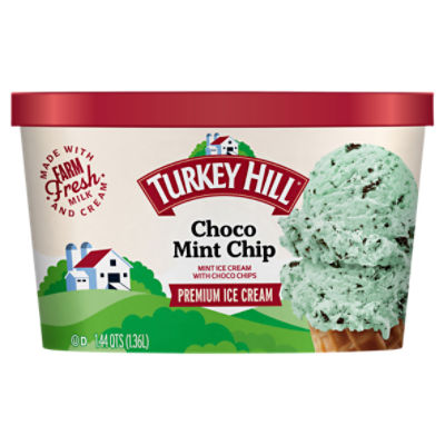 TURKEY HILL Choco Mint Chip Premium Ice Cream, 1.44 qts Dearborn