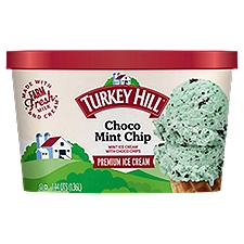 TURKEY HILL Choco Mint Chip Premium Ice Cream, 1.44 qts