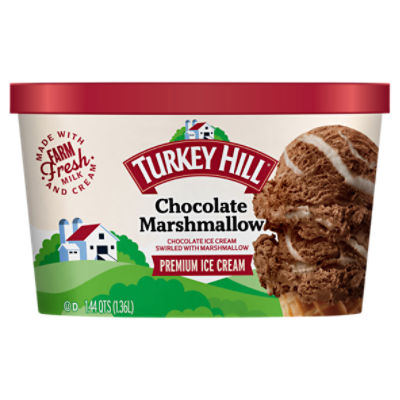 TURKEY HILL Chocolate Marshmallow Premium Ice Cream, 1.44 qts