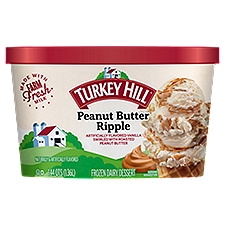 TURKEY HILL Peanut Butter Ripple Frozen Dairy Dessert, 1.44 qts