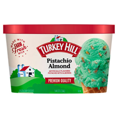 TURKEY HILL Pistachio Almond Frozen Dairy Dessert, 1.44 qt, 46 Fluid ounce