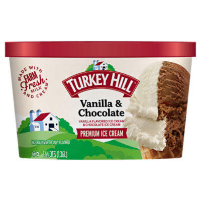 TURKEY HILL Vanilla & Chocolate Premium Ice Cream, 1.44 qts ShopRite