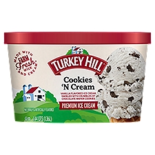 TURKEY HILL Cookies 'N Cream Premium Ice Cream, 1.44 qts