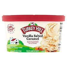 Turkey Hill Vanilla Salted Caramel Frozen Dairy Dessert, 1.44 qts, 46 Fluid ounce