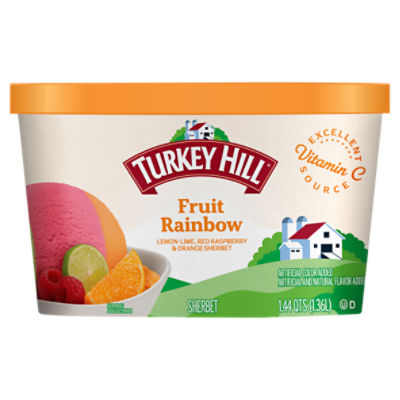 TURKEY HILL Fruit Rainbow Sherbet, 1.44 qts ShopRite