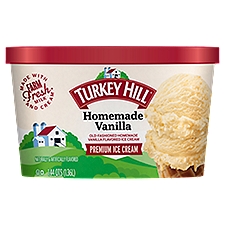 TURKEY HILL Homemade Vanilla Premium Ice Cream, 1.44 qts, 46 Fluid ounce