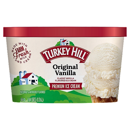 TURKEY HILL Original Vanilla Premium Ice Cream, 1.44 qts