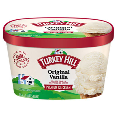 TURKEY HILL Original Vanilla Premium Ice Cream 1.44 qts