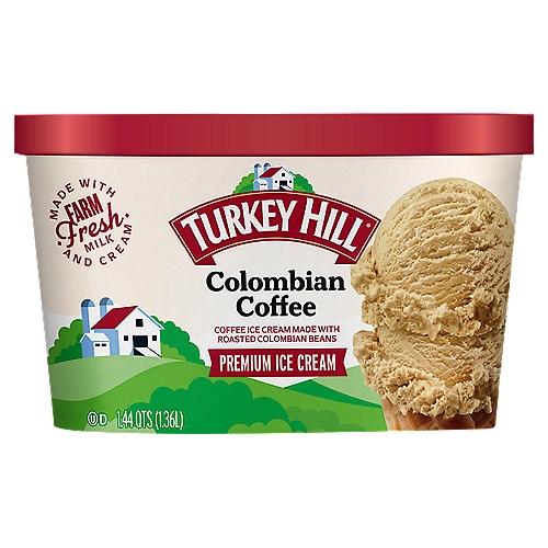 TURKEY HILL Colombian Coffee Premium Ice Cream, 1.44 qts