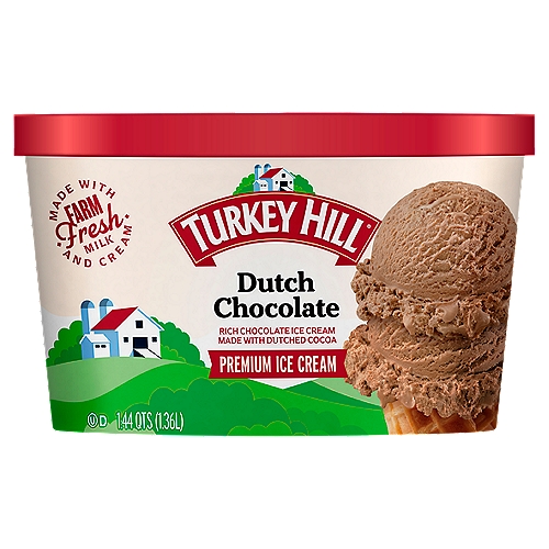 TURKEY HILL Dutch Chocolate Premium Ice Cream, 1.44 qts