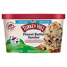 Turkey Hill Peanut Butter Sundae Frozen Dairy Dessert Limited Edition, 1.44 qts, 46 Fluid ounce