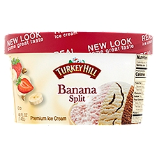 Turkey Hill Premium Ice Cream, Banana Split, 1.42 Each