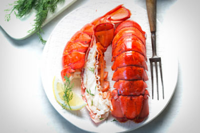 Fresh Seafood Department 4oz Lobster Tails, Two Pack, 8 oz