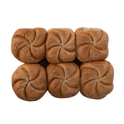 Fresh Baked Medium Wheat Kaiser Rolls, 12 Pack