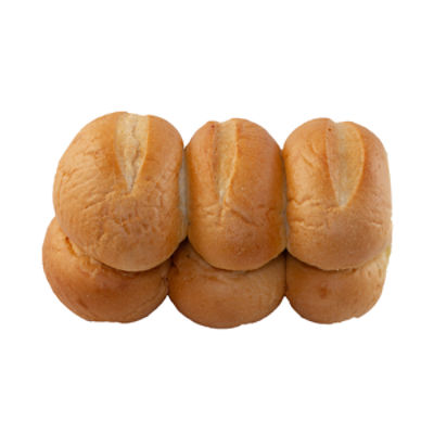Fresh Baked Cut Club Rolls, 6 Pack