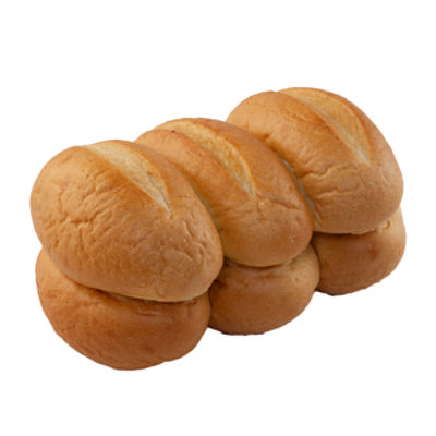 Fresh Baked Cut Club Rolls, 6 Pack