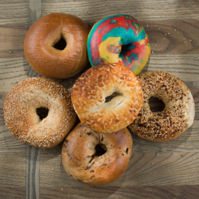 Fresh Baked Half Dozen Assorted Bagels, 6 Pack