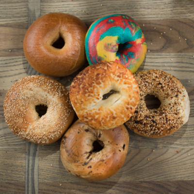 Fresh Bake Shop Bagels - Assorted Variety, 6 Pack, 18 Ounce