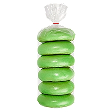 6 Pack Green Bagels, 18 Ounce