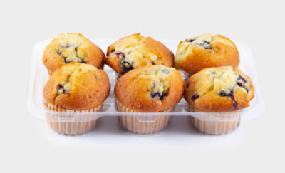 6 Pack Blueberry Muffins